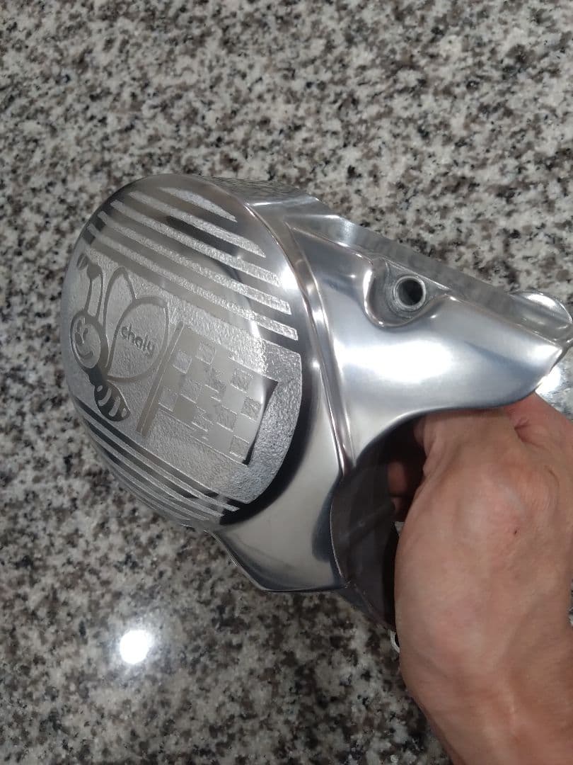 【限定1品】シャリー等　太足　ワイド　ジェネレーターカバー　彫り込み　ホンダ