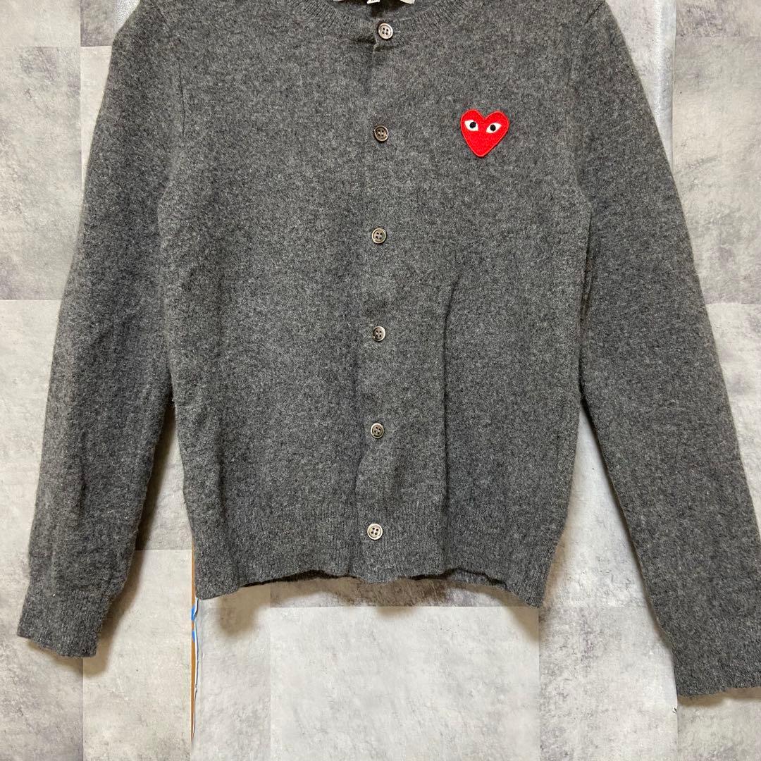 【COMME des GARCONS】ウールカーディガン Mサイズ グレー