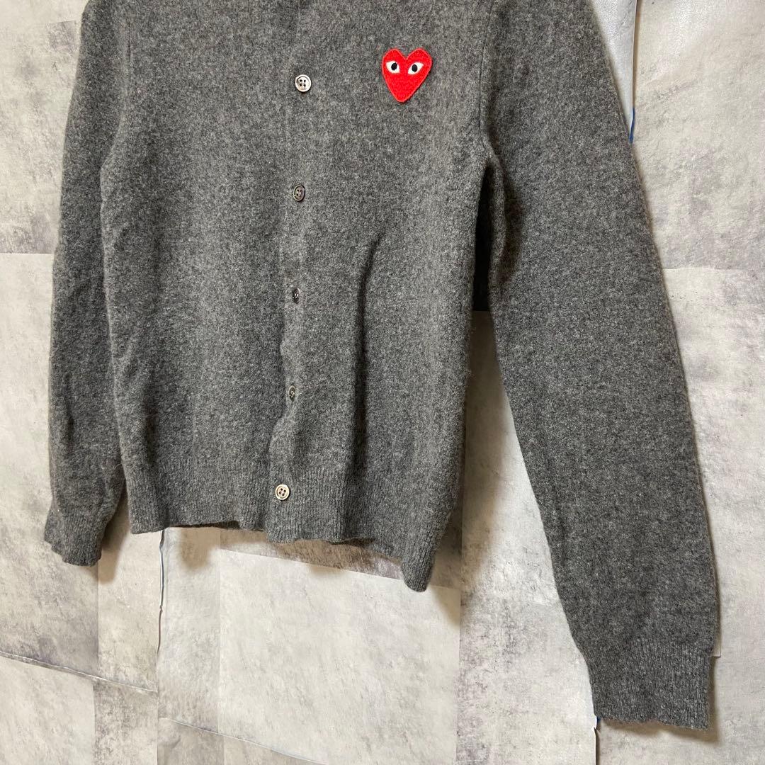 【COMME des GARCONS】ウールカーディガン Mサイズ グレー