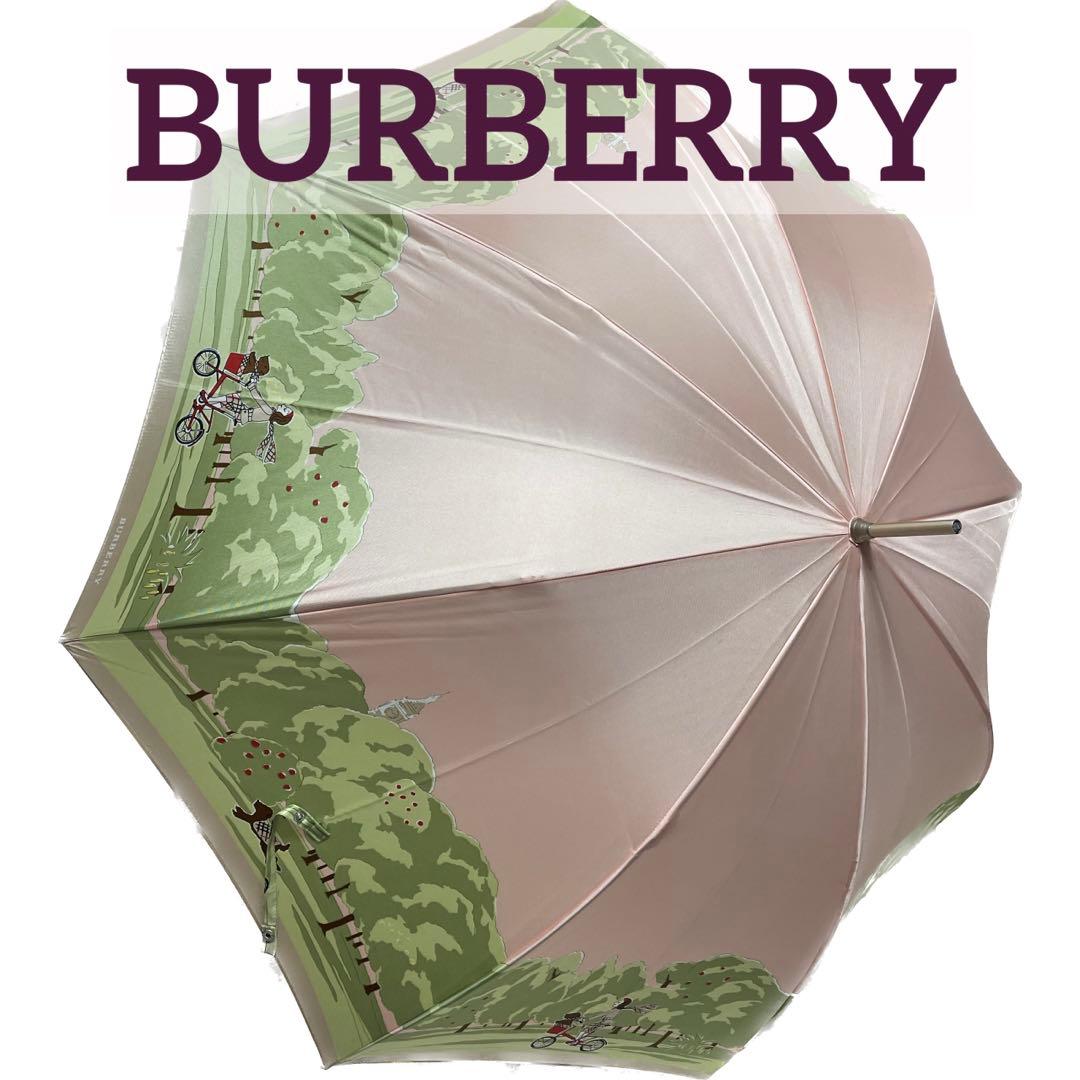 希少 BURBERRY バーバリー デザイン 長傘