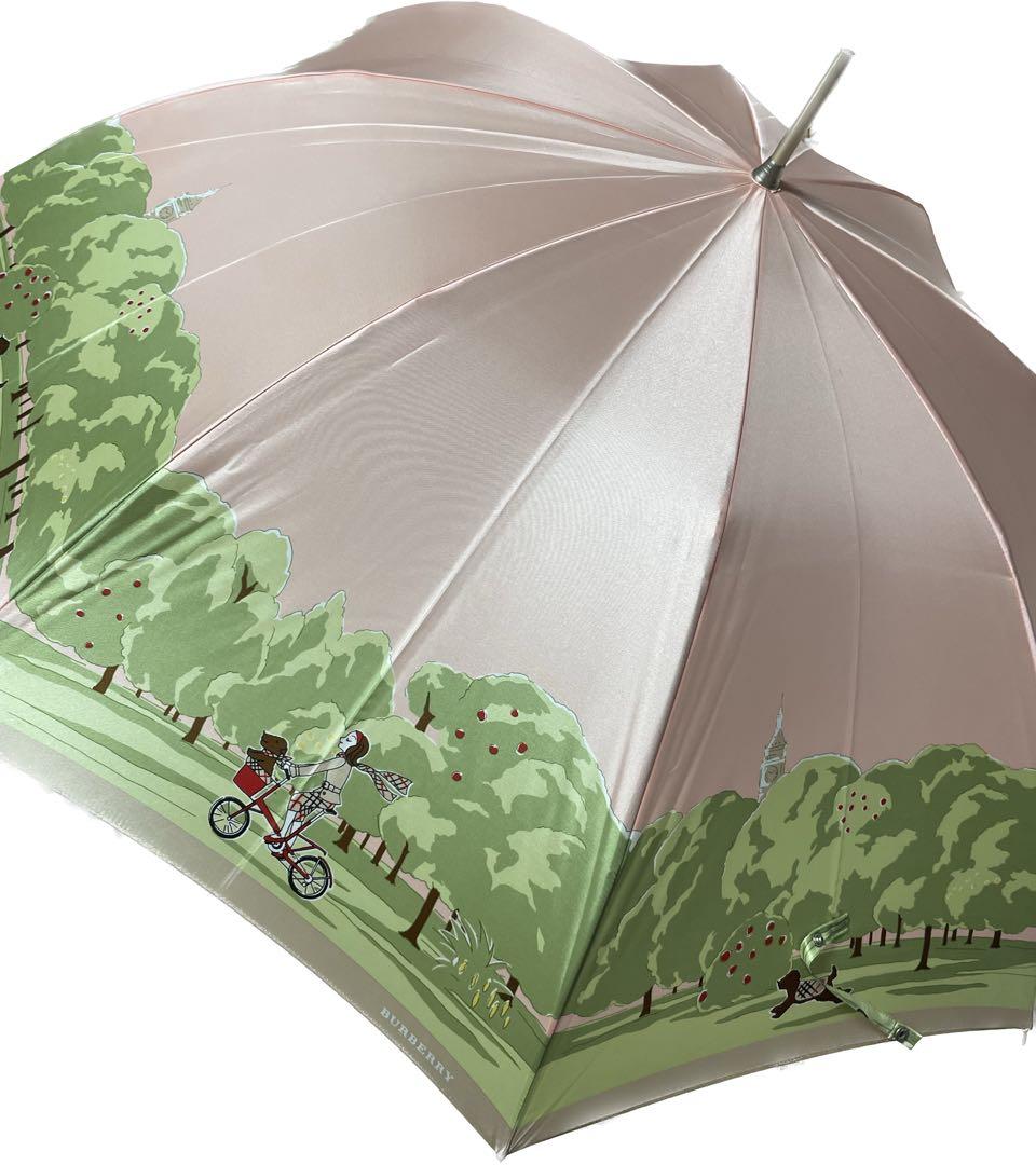 希少 BURBERRY バーバリー デザイン 長傘