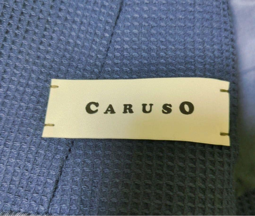 CARUSO ネイビー ダブルブレストジャケット