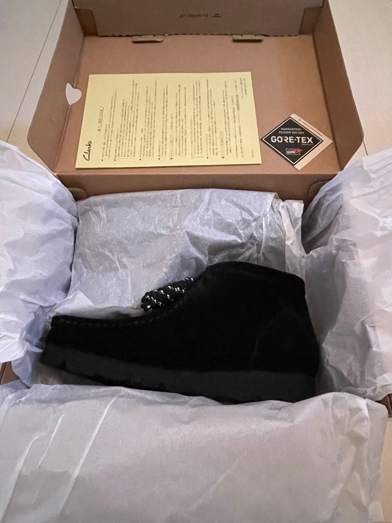 クラークス ワラビーブーツ GORETEX ブラック 25.5㎝