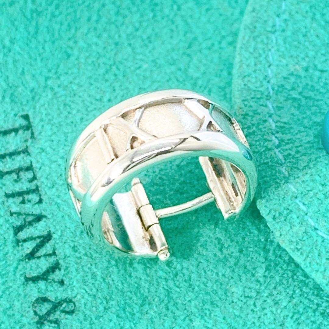 美品 ティファニー アトラス フープ 片耳 ピアス シルバー925