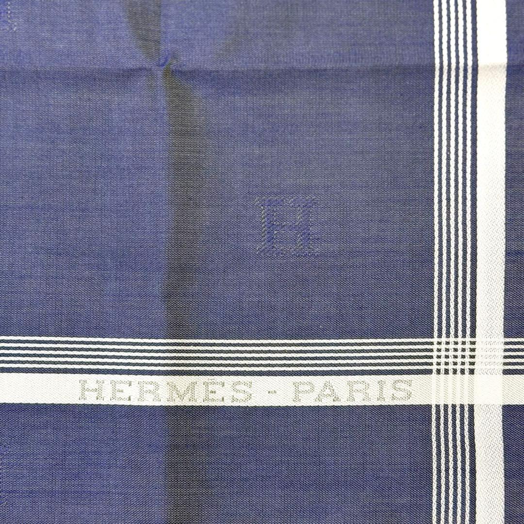 エルメス HERMES ハンカチ　ジャカードHレリーフ　タグ付き 未使用品