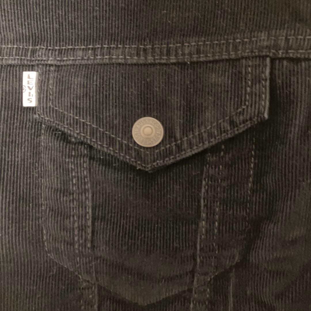 Levi'sコーデュロイ ブラックシェルパジャケット L（JapanサイズLL）