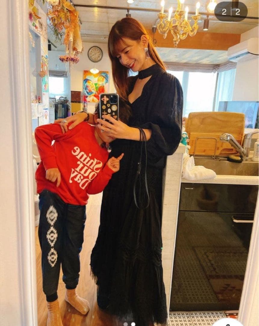 美品✨ ラベルエチュード　モチーフレースギャザーボリュームチョーカーワンピ一ス