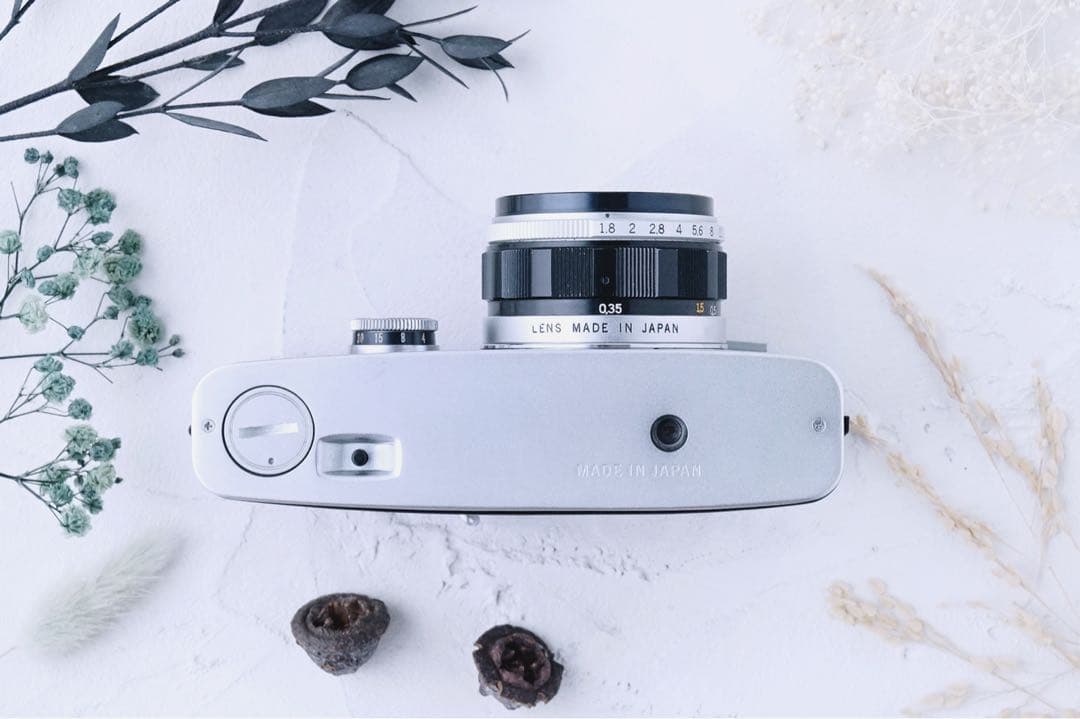 完動品、 整備済◉ Olympus PEN-FT 単焦点レンズ付き ハーフカメラ