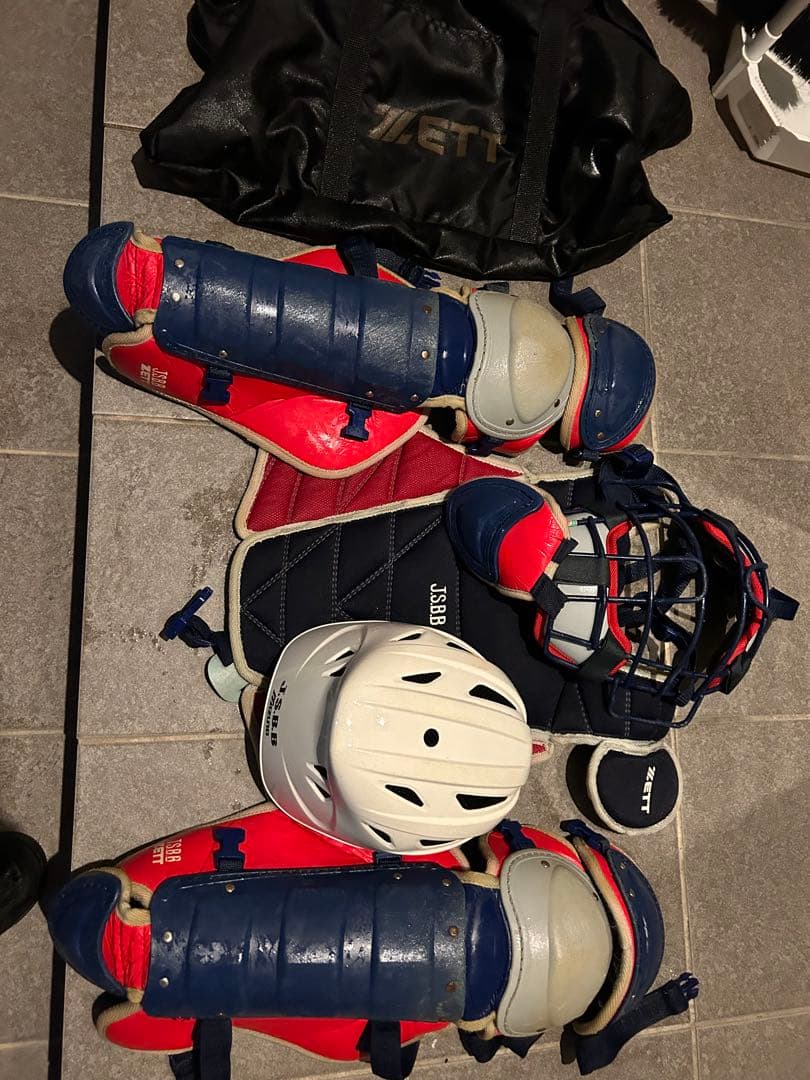 ZETT キャッチャー用プロテクターセット　キャッチャー防具