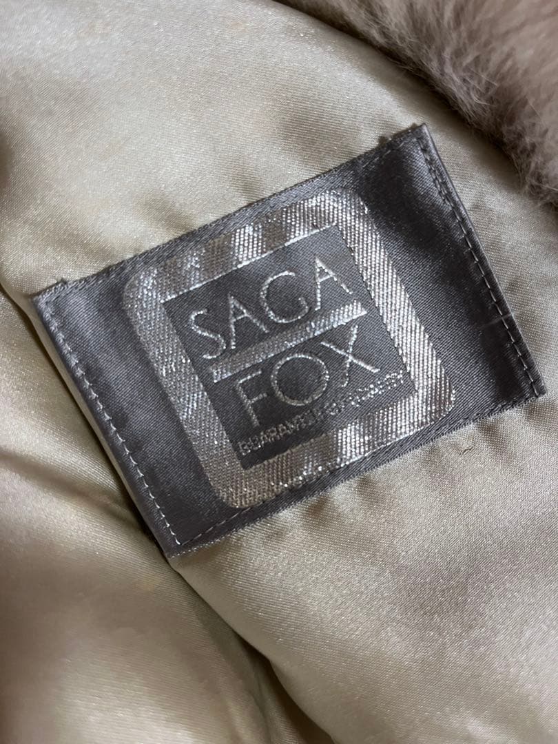 SAGA FOX ファーコート ライトグレージュ