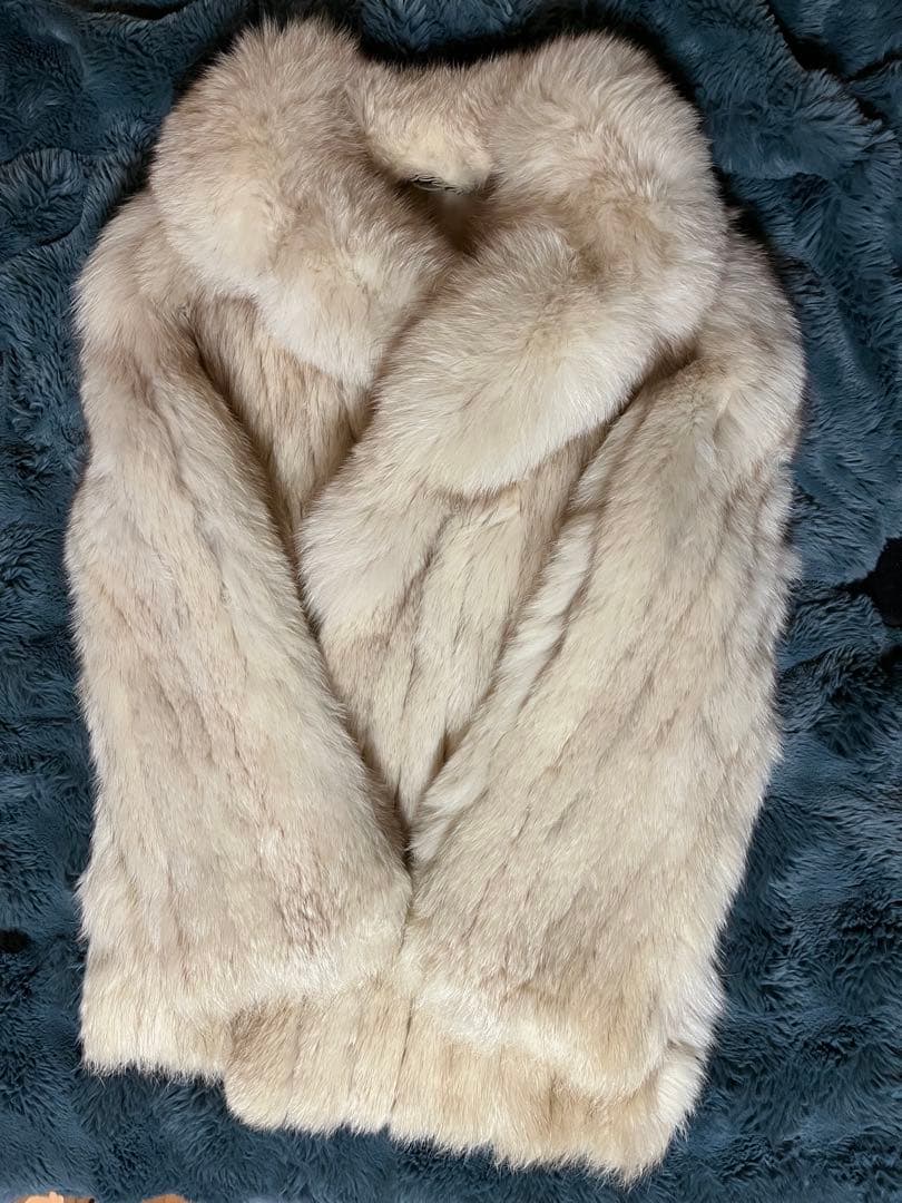 SAGA FOX ファーコート ライトグレージュ