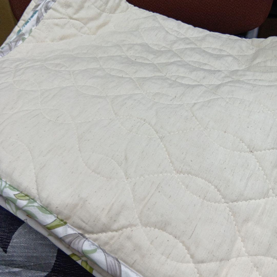 うさちゃん２枚セット　人気のコットンリネン敷きパッド。