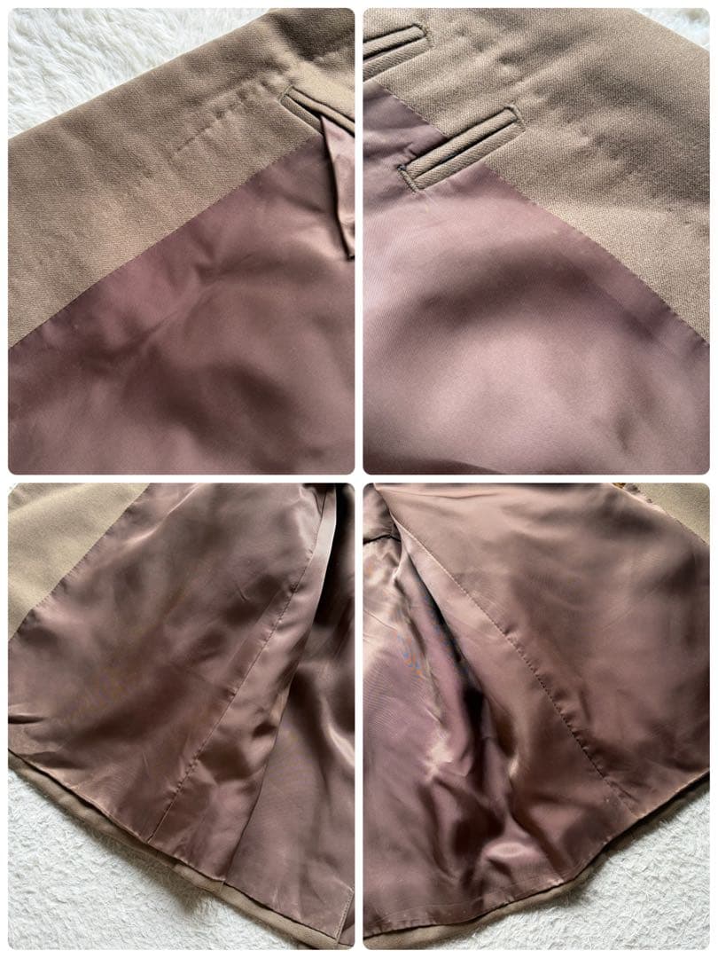 激レア✨ポロバイラルフローレン スーツ ダブルテーラード ウール ベージュ系 L