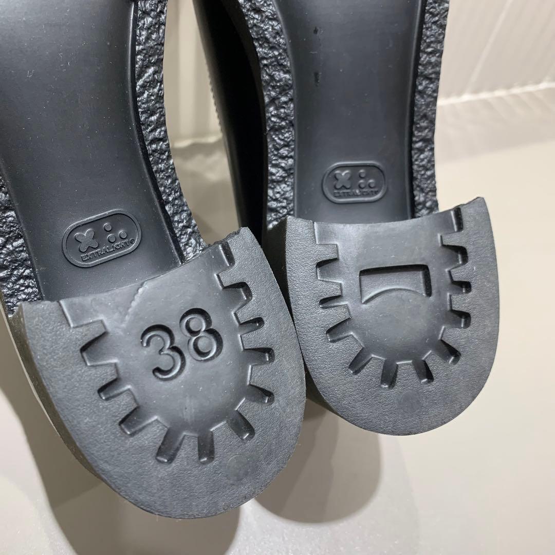 ほぼ未使用✨廃番品　CAMPER カンペール ローファー チャンキーヒール 38