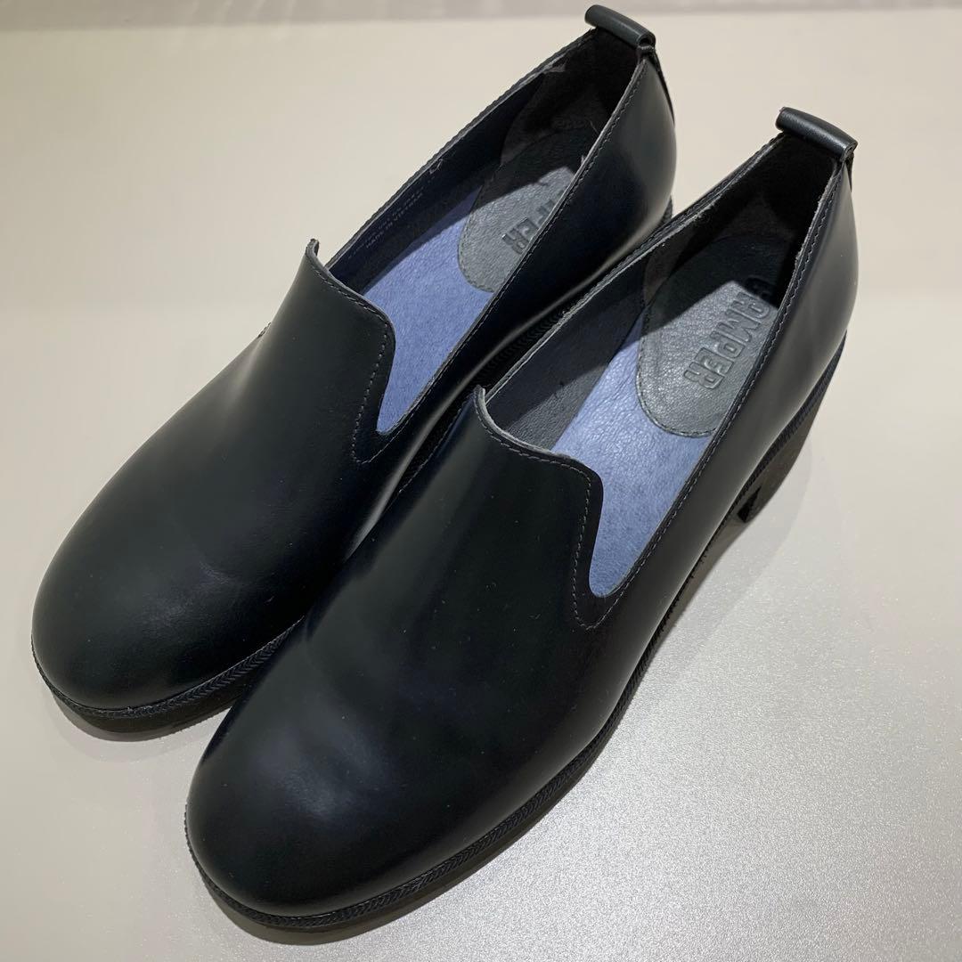 ほぼ未使用✨廃番品　CAMPER カンペール ローファー チャンキーヒール 38