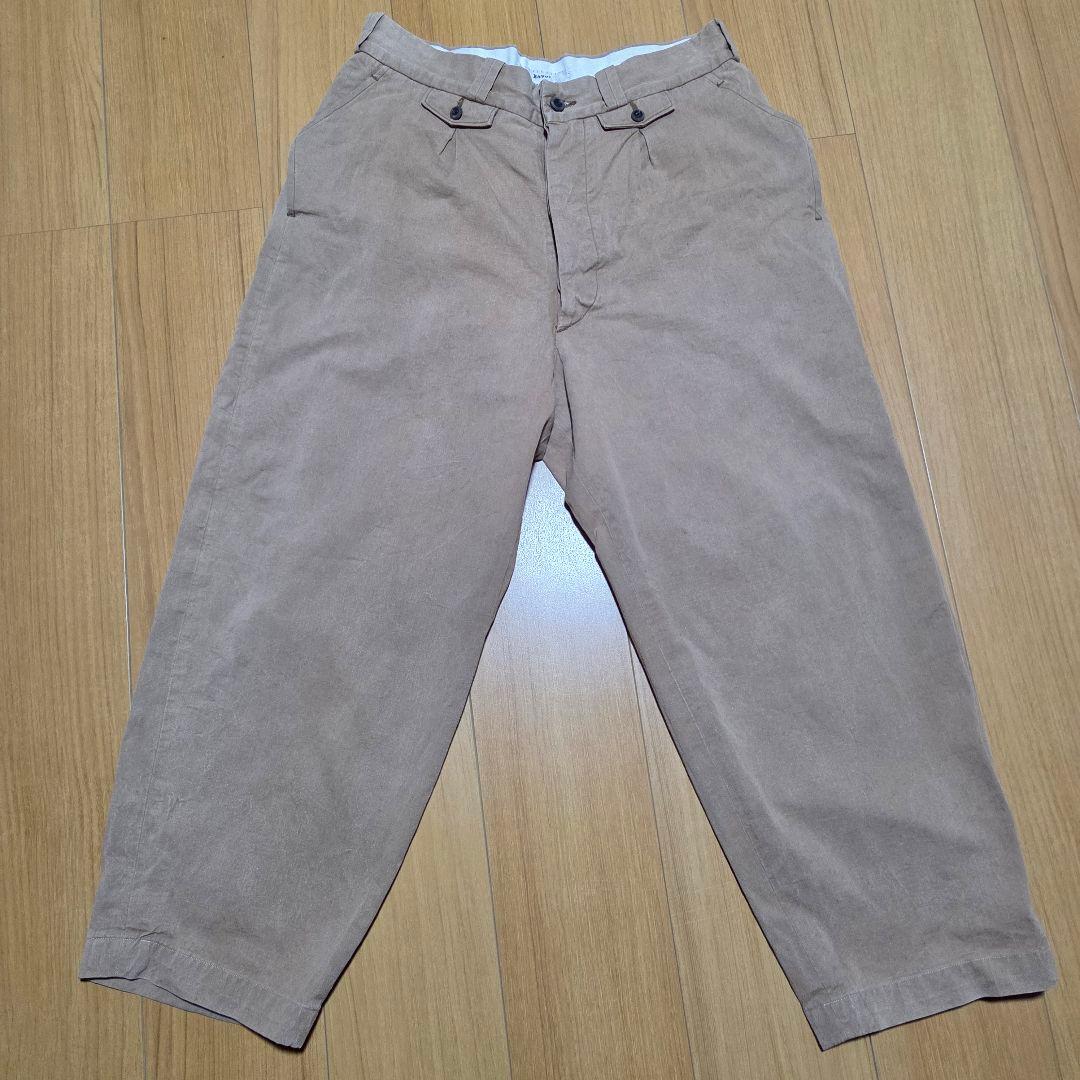 パンツ kaval Front tuck trousers