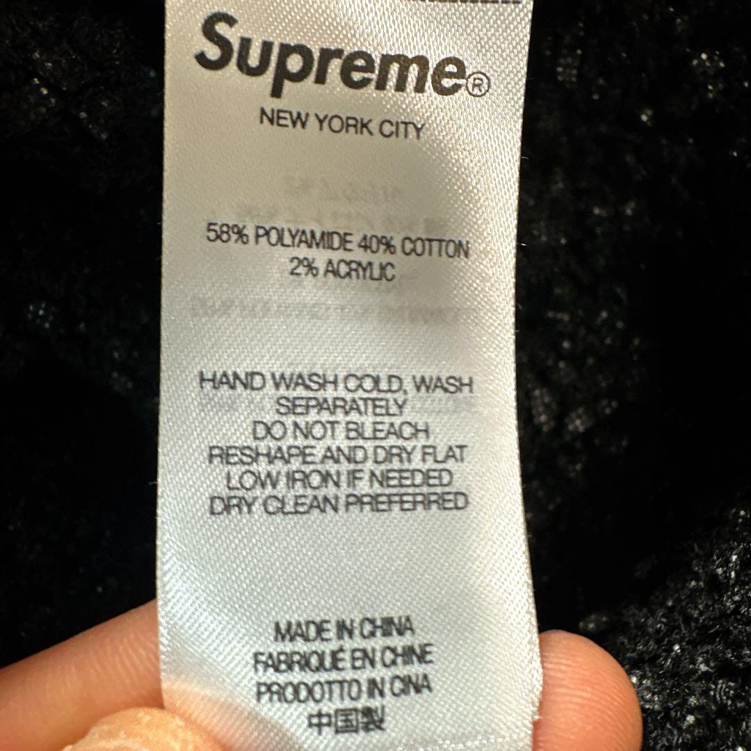 Supreme シュプリーム テクスチャードアークセーター ブラック L