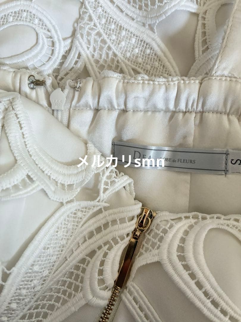 dea robe de fleurs ドレス　S アイボリー