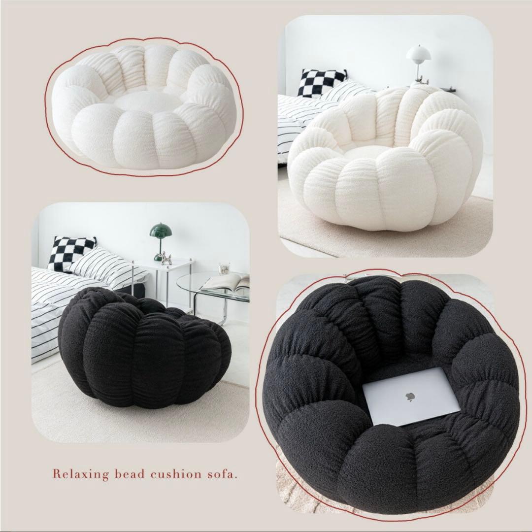 SMOO jack ビーズクッション大ホワイト 韓国インテリア