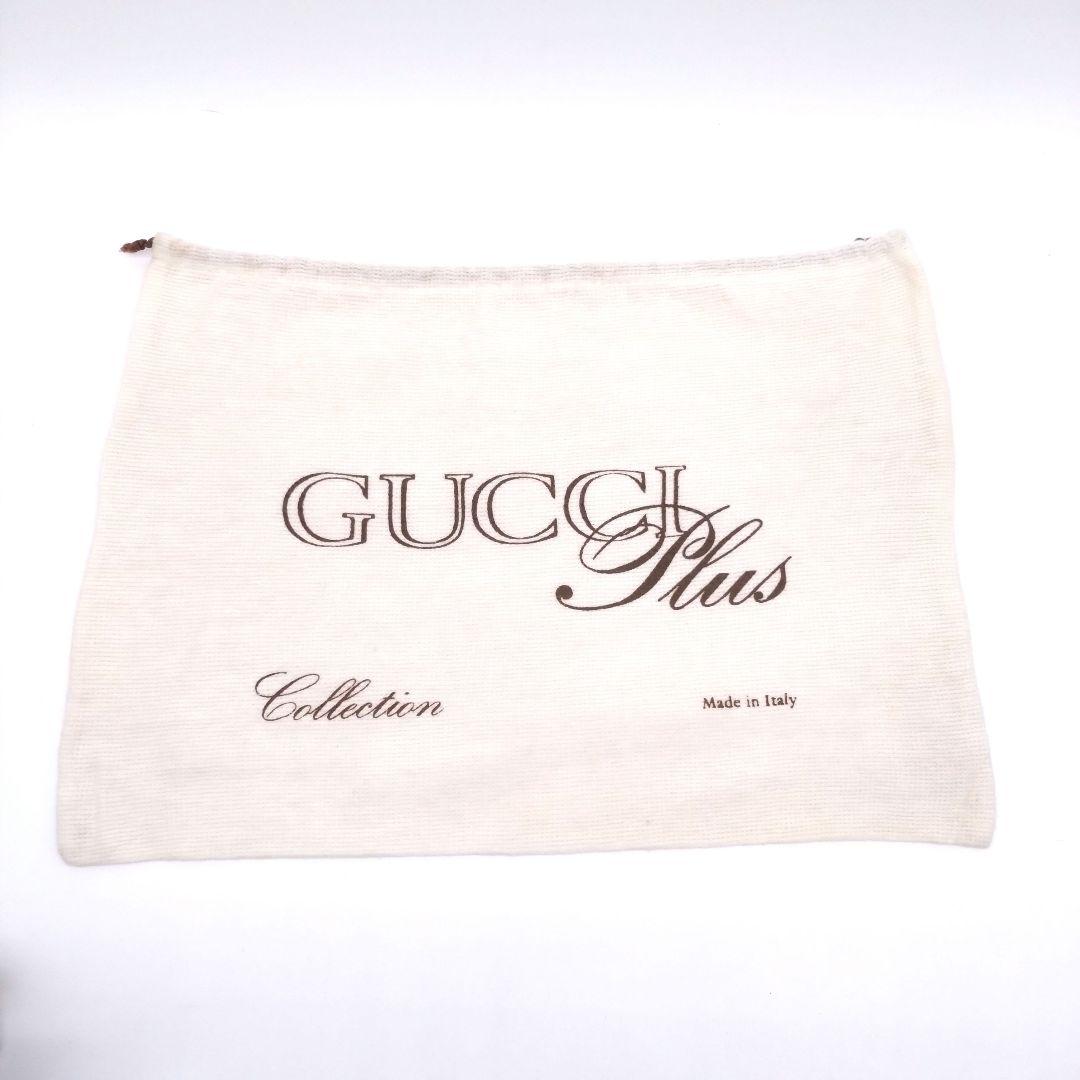 【美品】GUCCI 希少 クラッチバッグ セカンド ポーチ GGプラス総柄 白