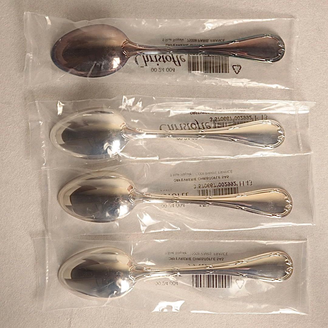 ✨未開封　クリストフル　Christofle リュバン　コーヒースプーン　4本