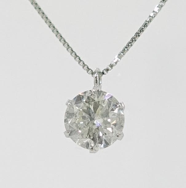 kano 様PTダイヤモンド ネックレス1.047ct G-I-1GOOD鑑定書