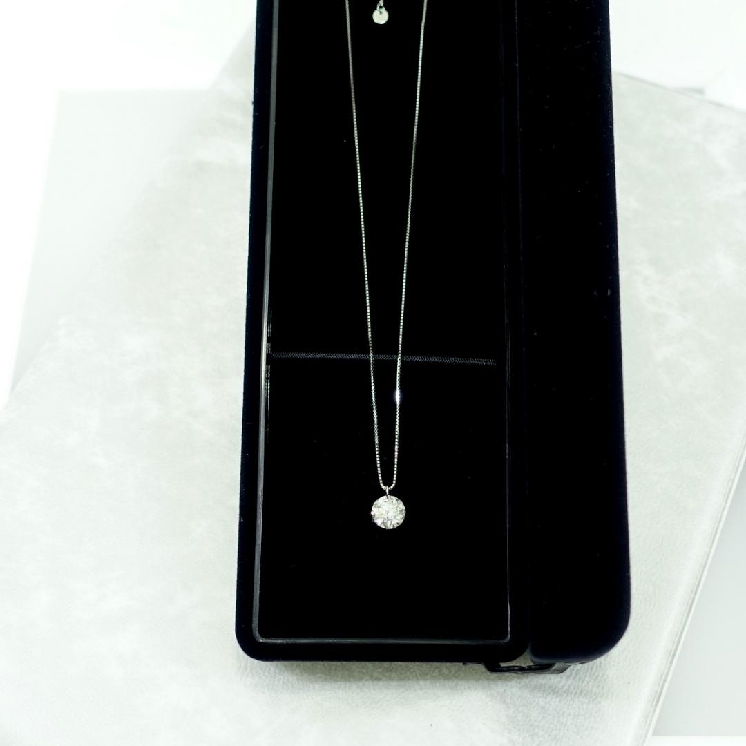 kano 様PTダイヤモンド ネックレス1.047ct G-I-1GOOD鑑定書