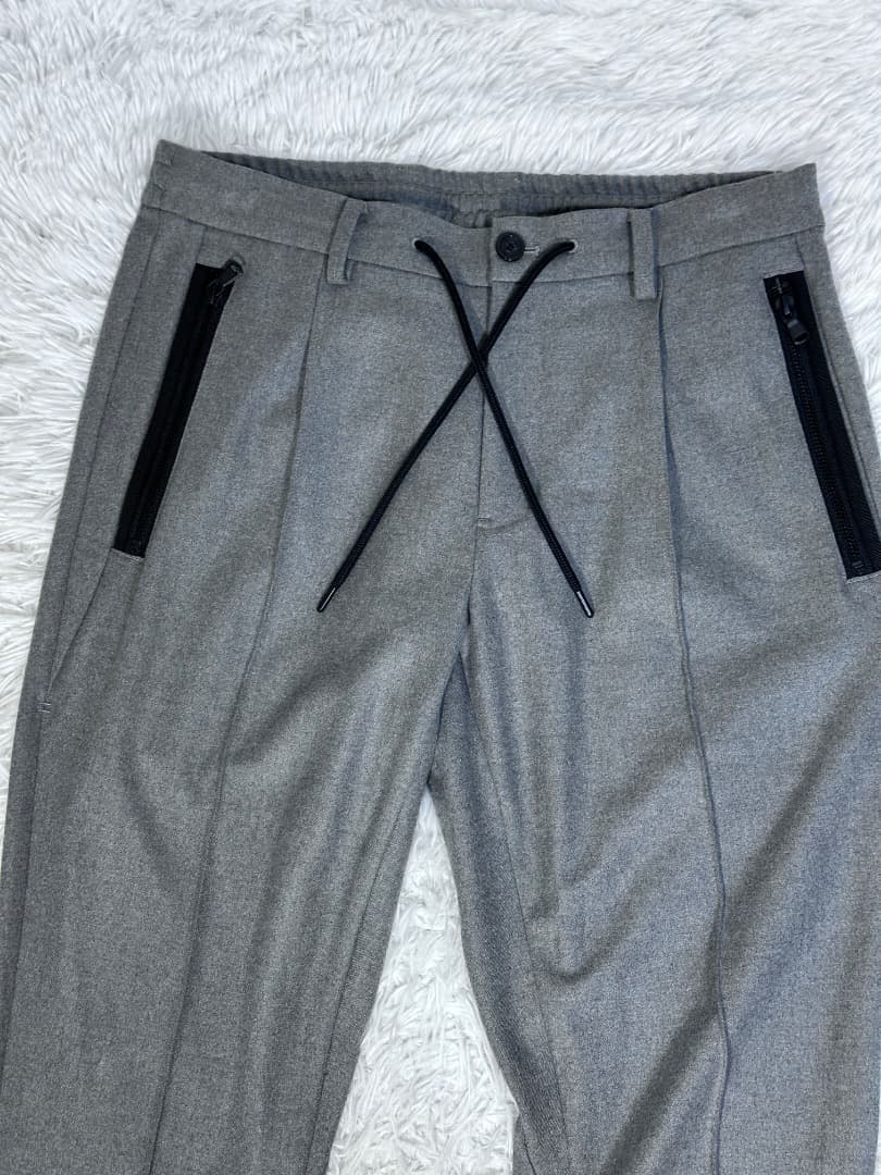 極美品 AOURE アウール ウォームパンツ スラックス Ｌ　グレー