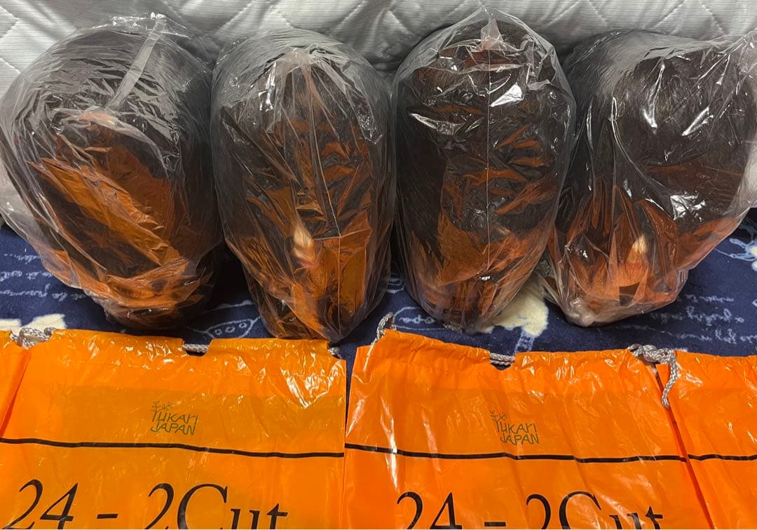 税込3850円だった練習用ブラックウィッグ 4体