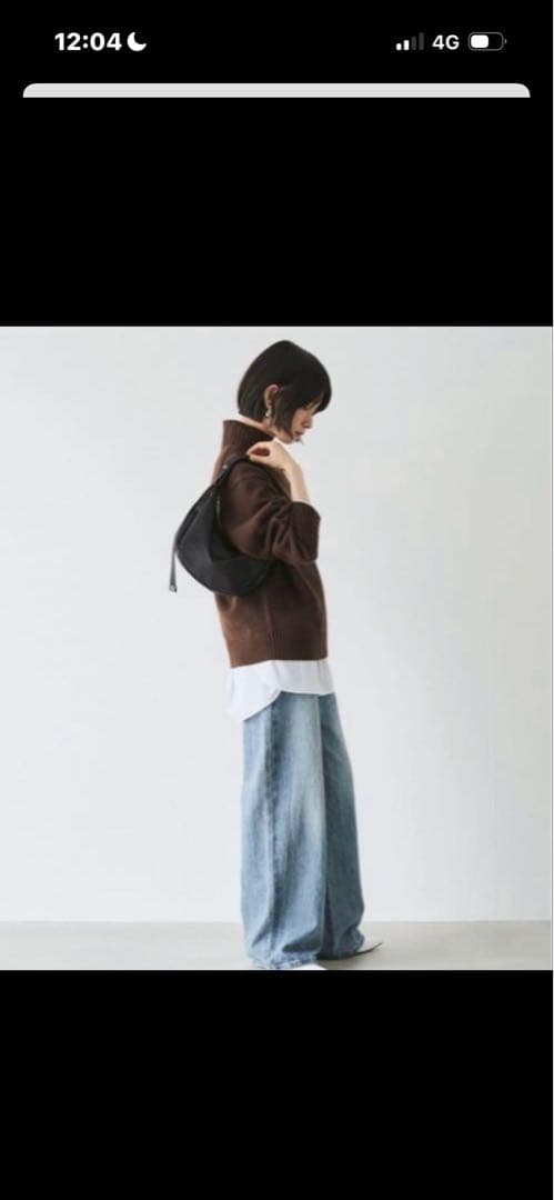 超美品ラシット ナイロン ラウンドショルダーバッグ 金具シルバー