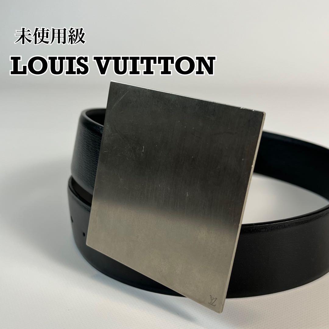 未使用級　希少デザイン　LOUIS VUITTON ベルト　スクエアバックル