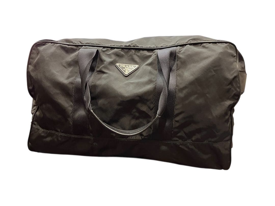 PRADA ブラック ボストンバッグ