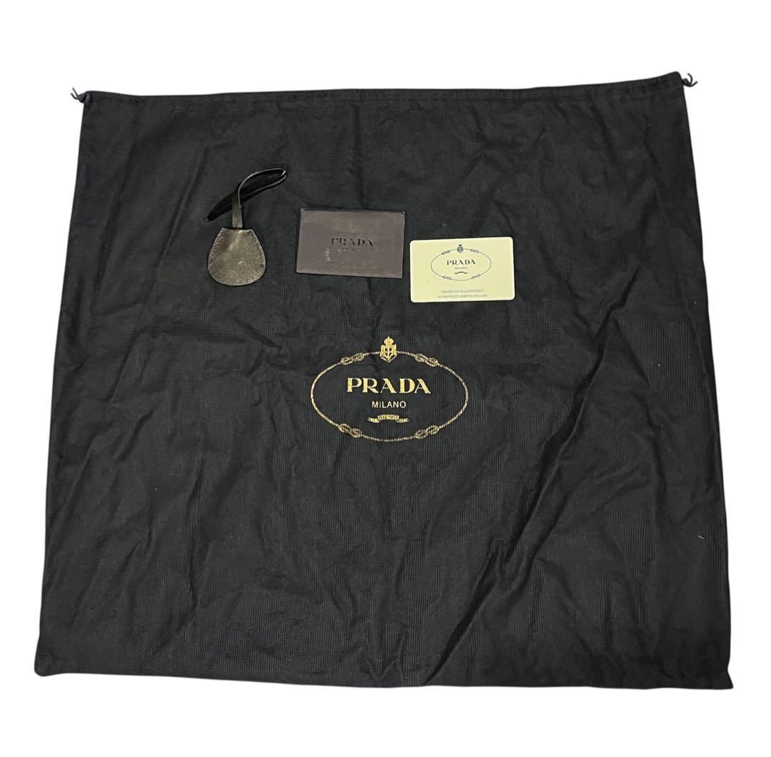 PRADA ブラック ボストンバッグ