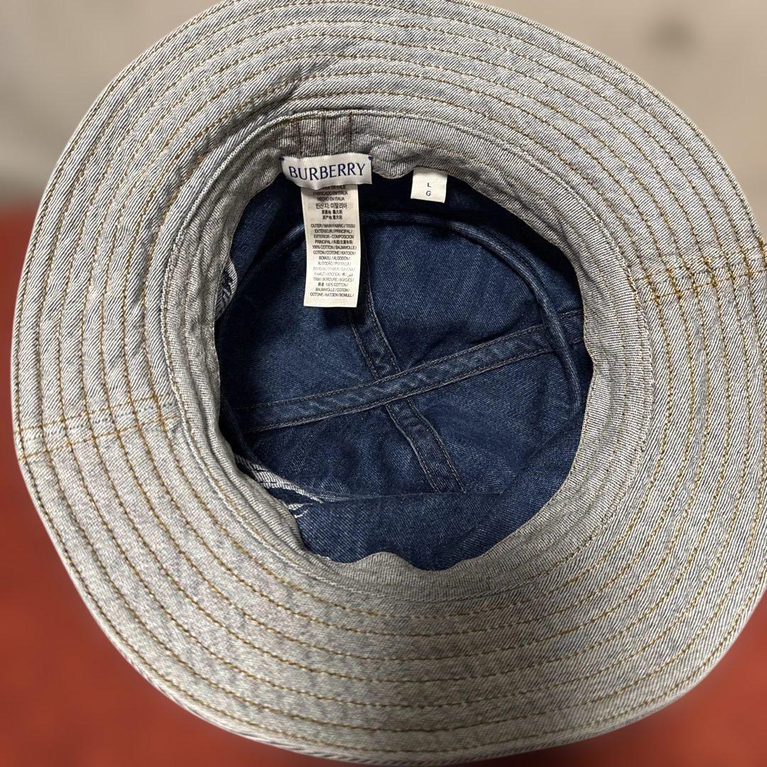 【バーバリー】デニムバケットハット　正規品　帽子　メンズ　レディース