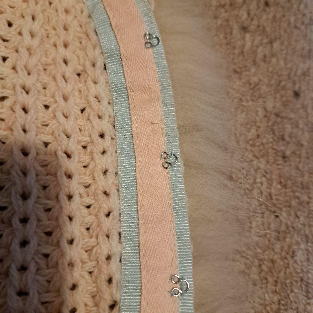 アンナモリナーリファー付 長袖カーディガンМ