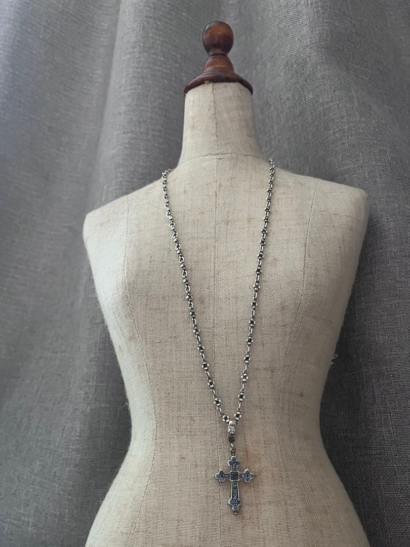 u*f様 【美品】Loree Rodkin ゴシッククロス ネックレス SV92