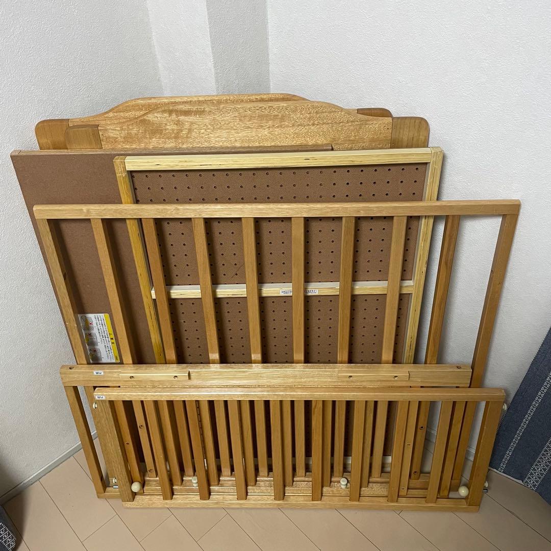 KATOJI ベビーベッド 木製 説明書付き