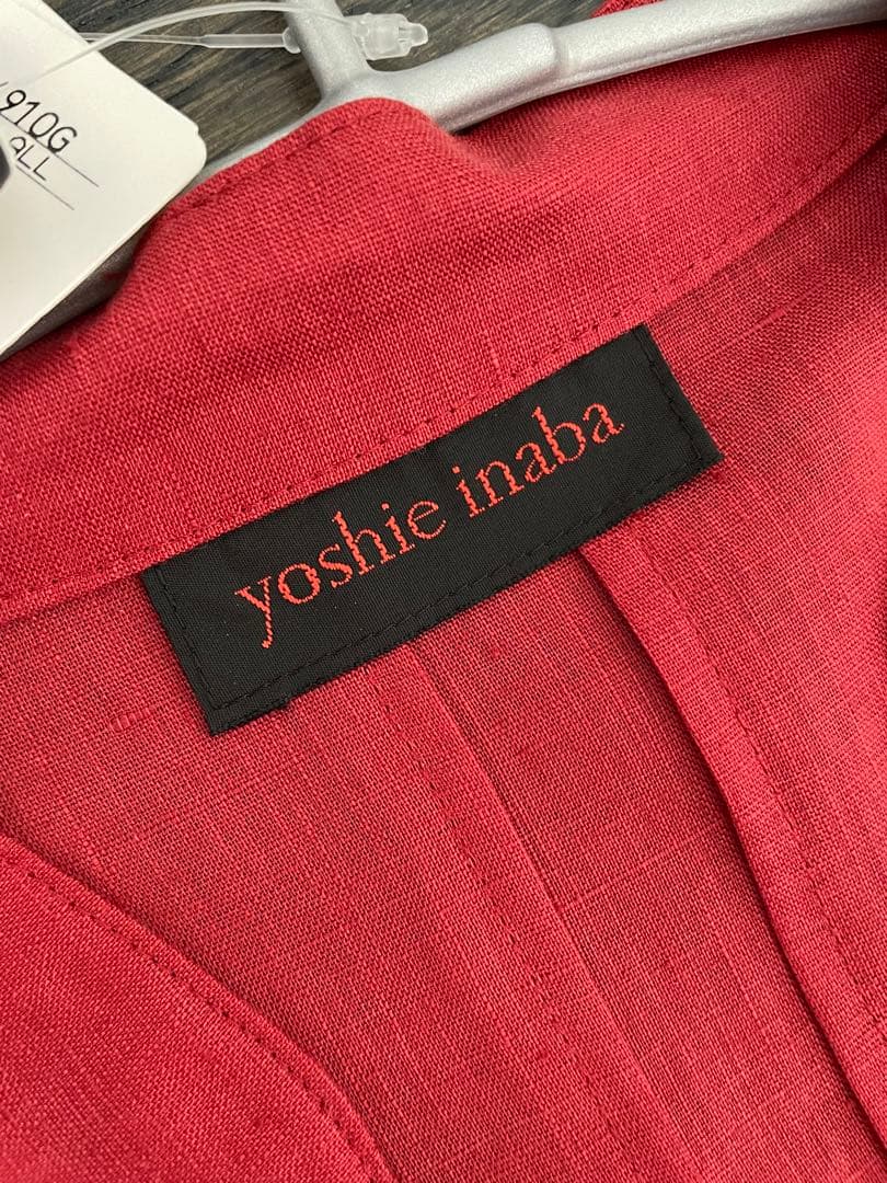 新品未使用 高級❗️ヨシエ イナバ 涼しい麻100%のシャツドレス