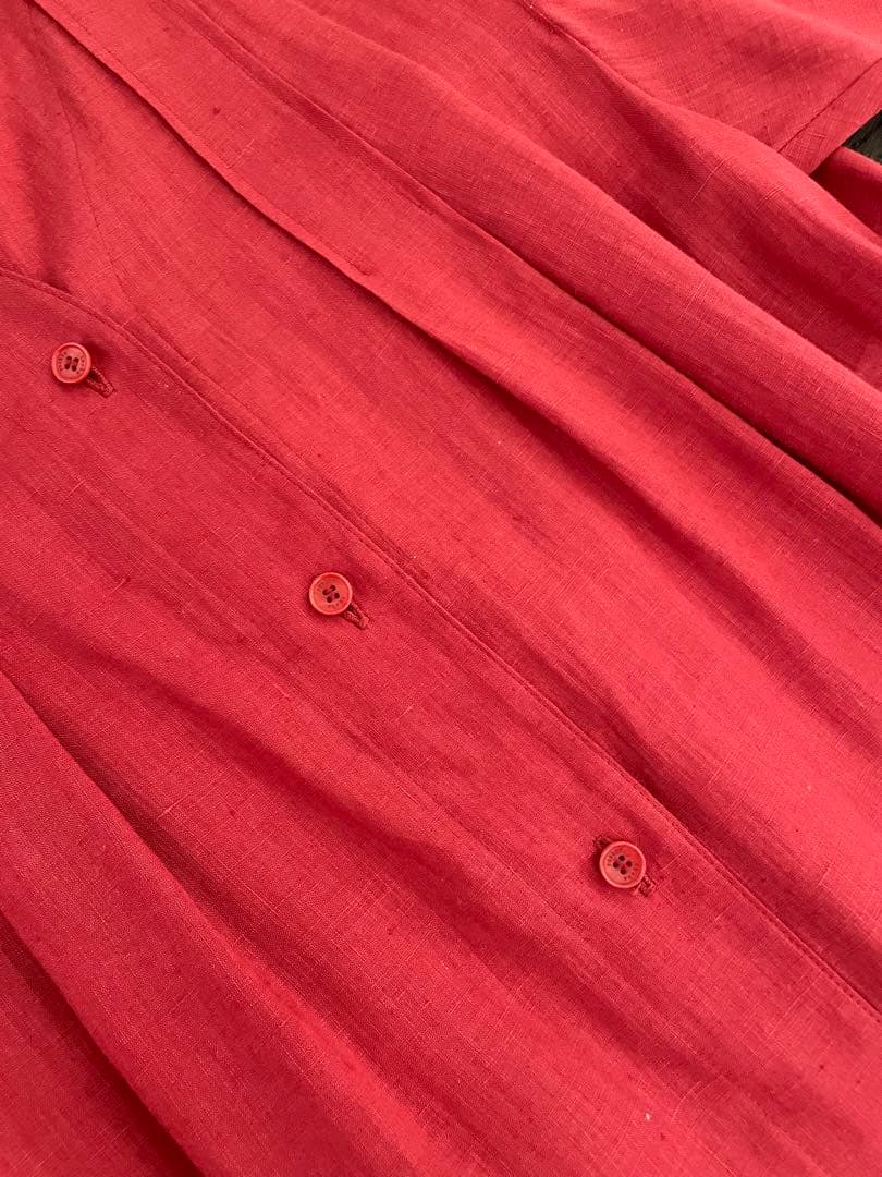 新品未使用 高級❗️ヨシエ イナバ 涼しい麻100%のシャツドレス