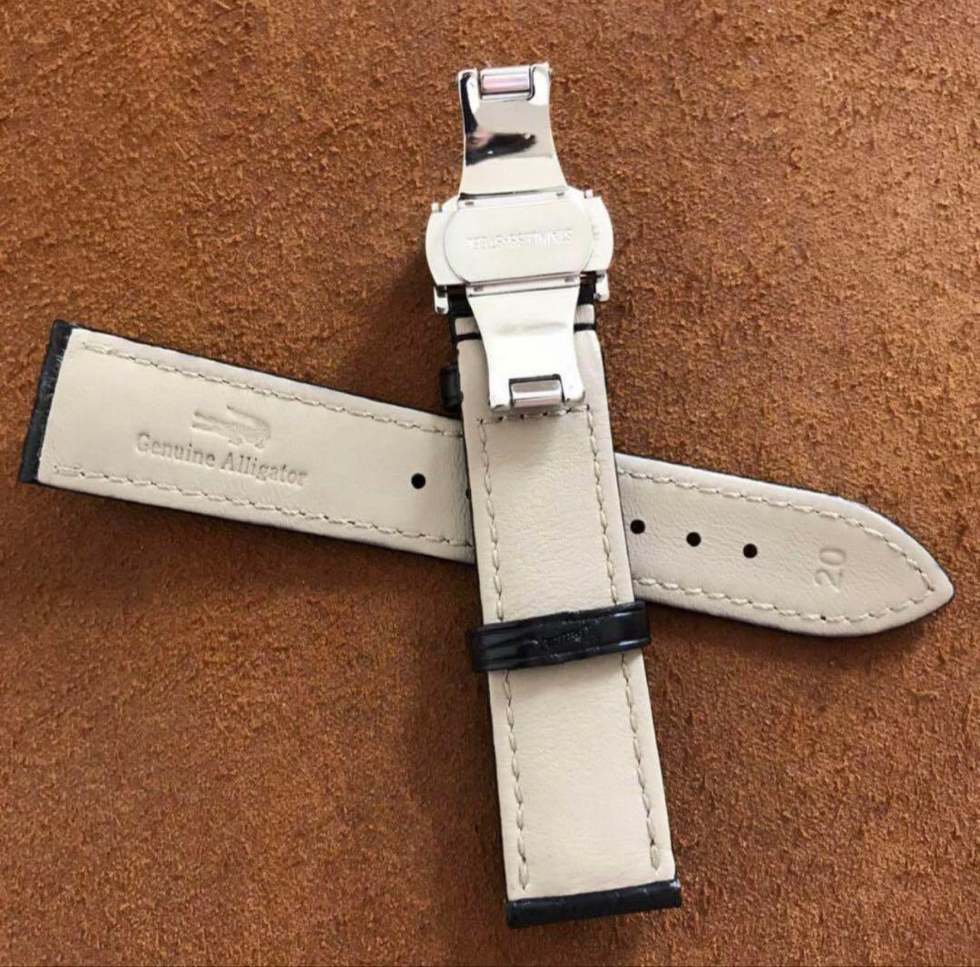 18 19 20 mm本革クロコダイル 腕時計ベルト ワニ革　人気商品