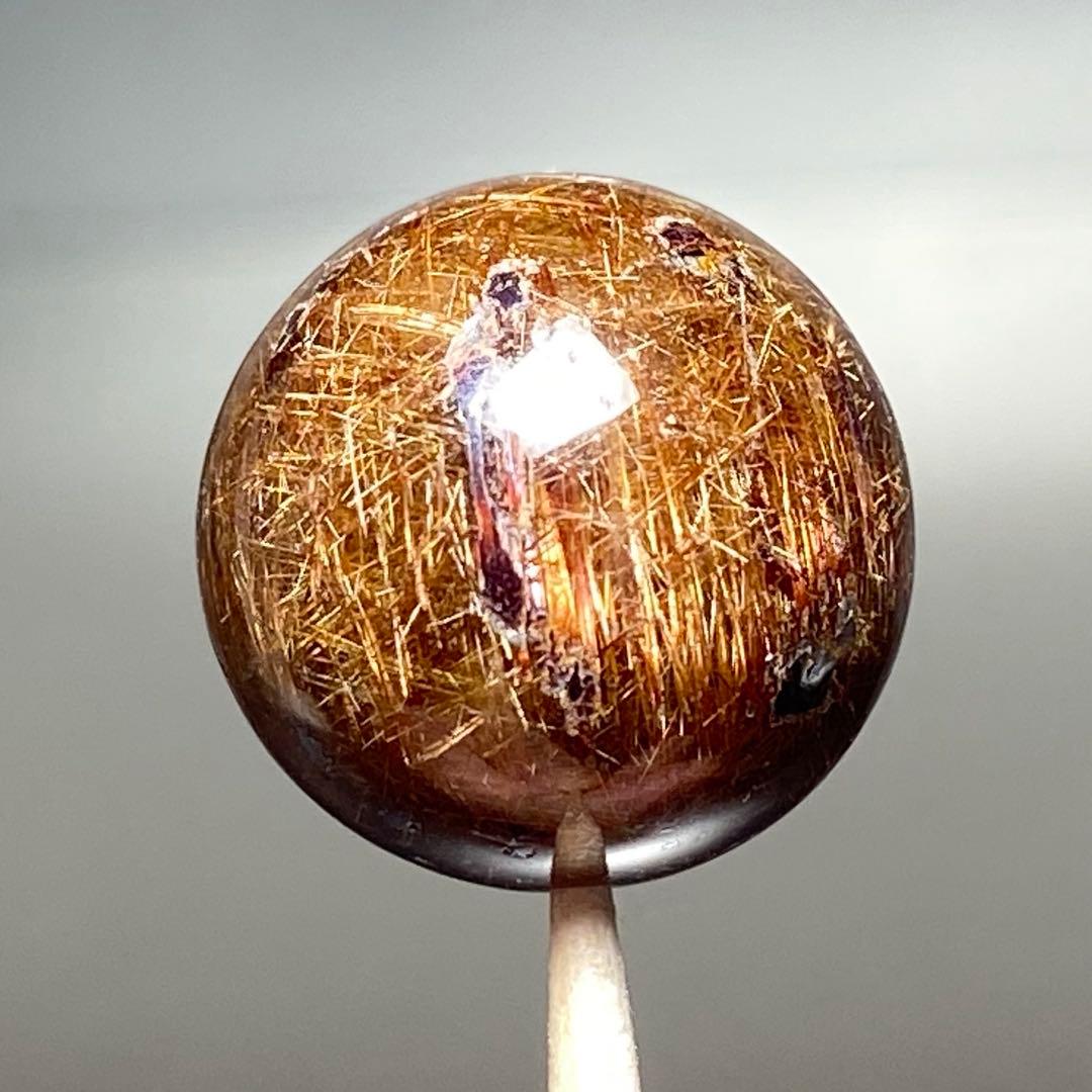 みっちり濃密　キャッツアイブラウンルチルクォーツ　K192