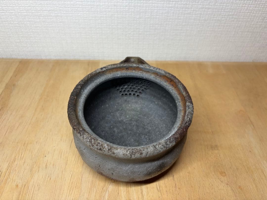 ㊵備前焼 宝瓶 登り窯 ザクロ 柘榴 ざくろ 手びねり 急須