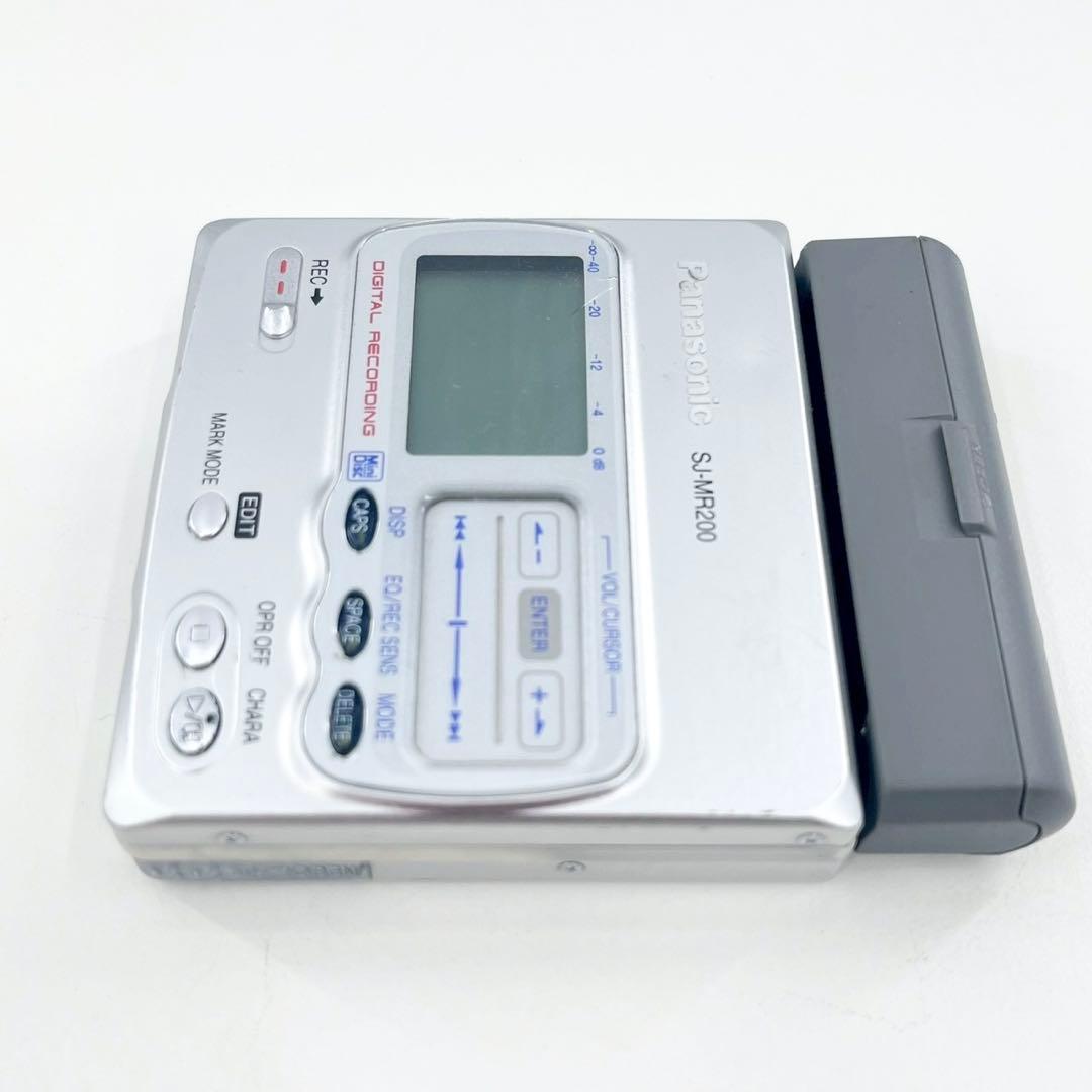 美品 Panasonic SJ-MR200 MDレコーダー 完動品 単三電池使用