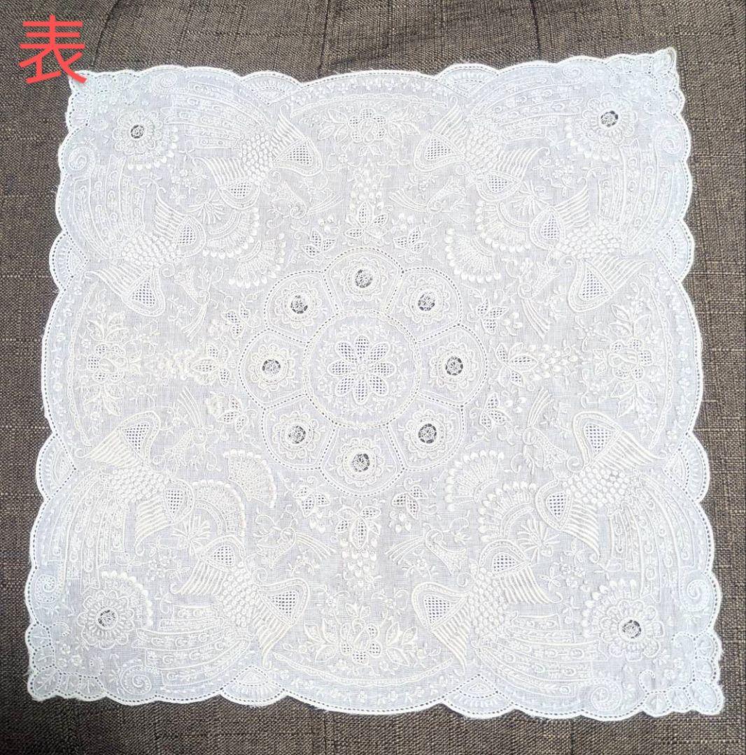 【美品】【希少】スワトウ　ハンカチ　汕頭　高級ハンカチ　鳳凰