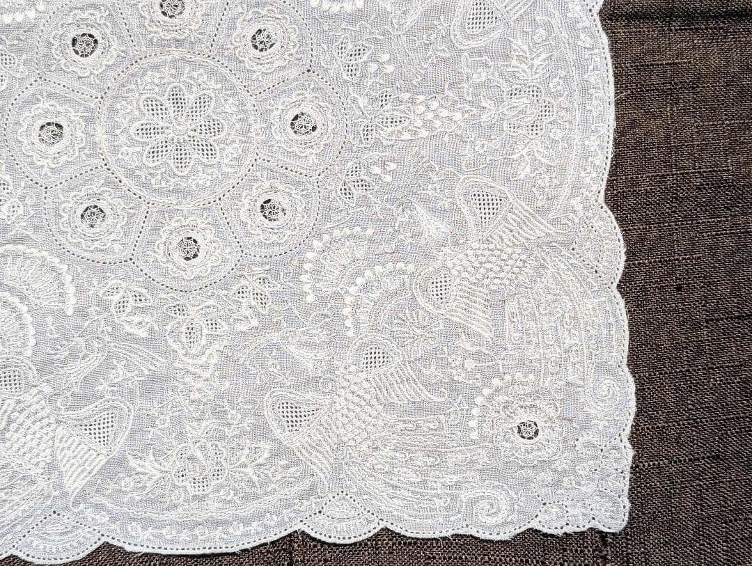 【美品】【希少】スワトウ　ハンカチ　汕頭　高級ハンカチ　鳳凰