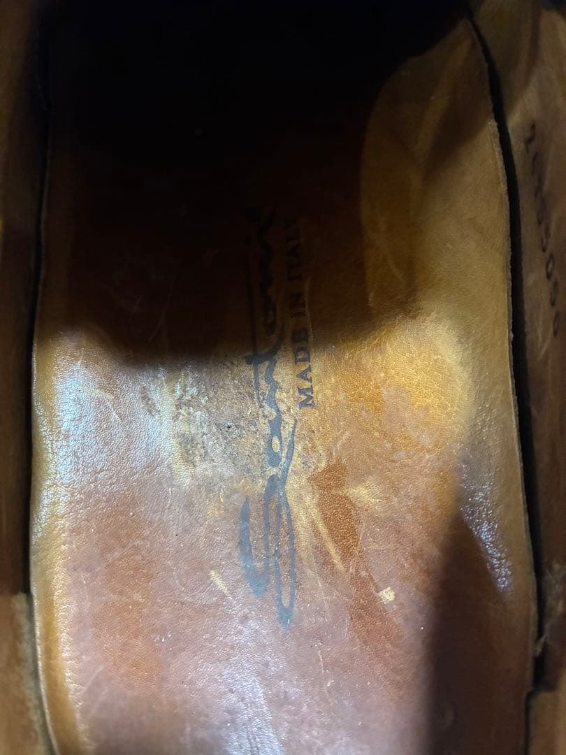 Santoniサントーニ レザー ドレスシューズ