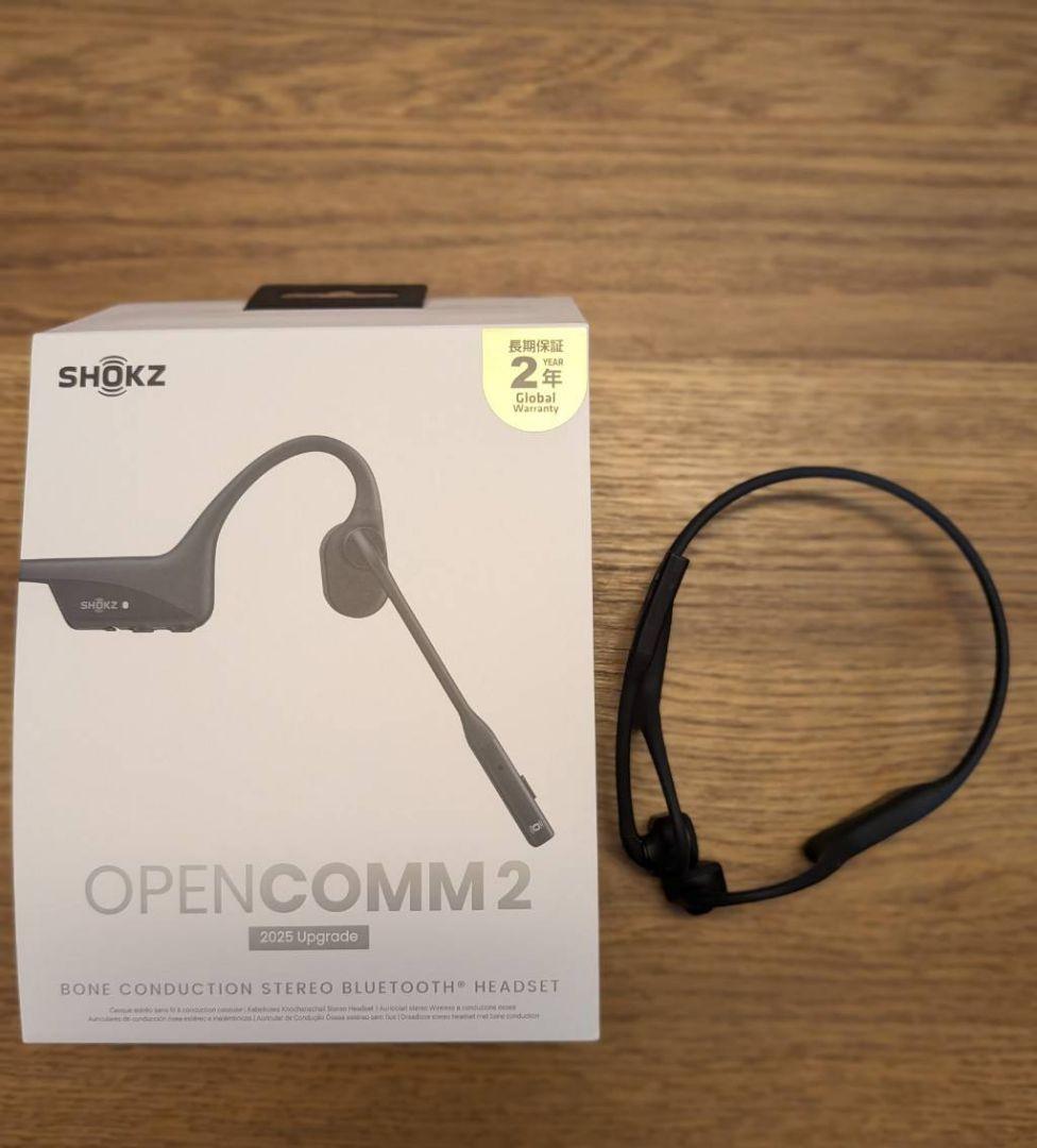 SHOKZ OPENCOMM 2 骨伝導ワイヤレスヘッドセット