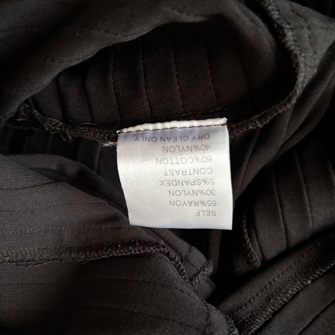 タダシショージ　マキシワンピース　ドレス　レース　切替　ノースリーブ パーティー