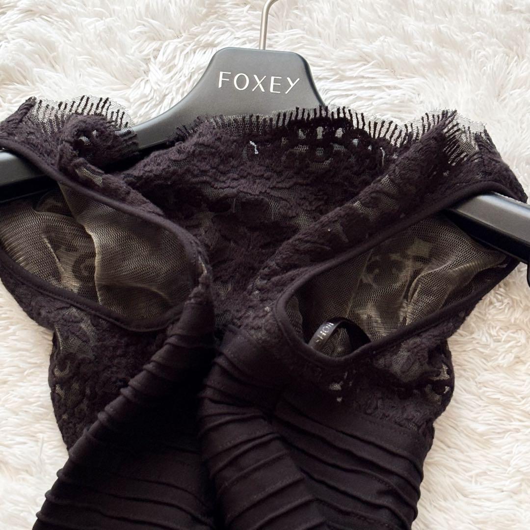 タダシショージ　マキシワンピース　ドレス　レース　切替　ノースリーブ パーティー