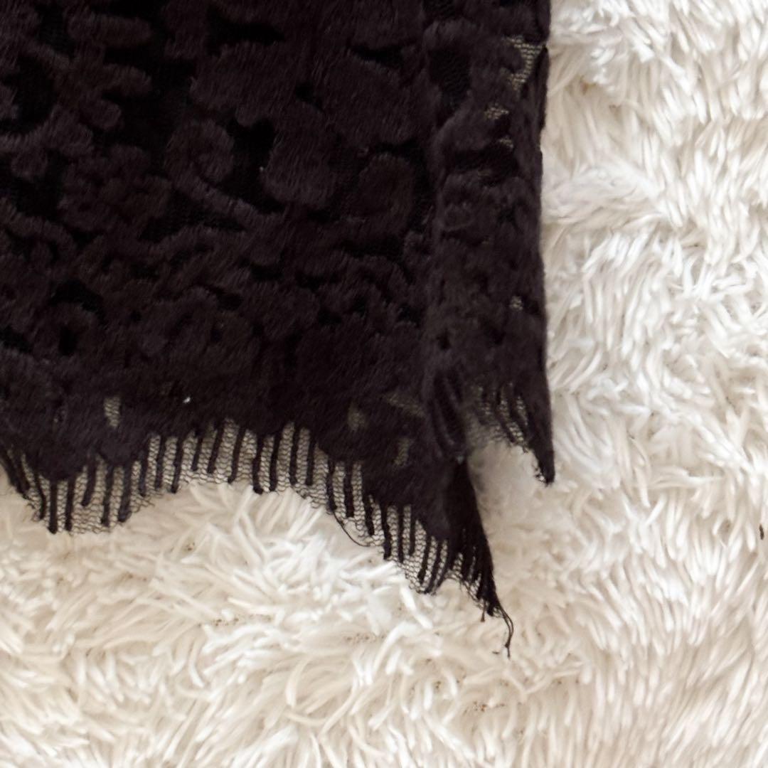 タダシショージ　マキシワンピース　ドレス　レース　切替　ノースリーブ パーティー